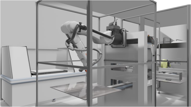 Study for the automation of a pharmaceutical filling machine.