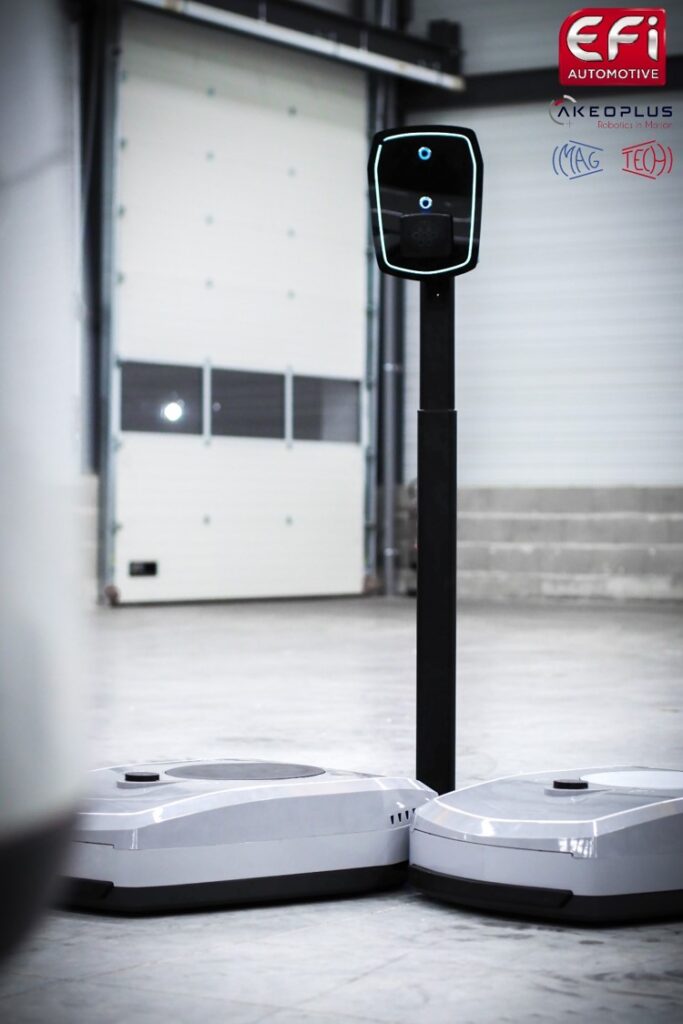 Robot charging for electric and hybrid vehicles