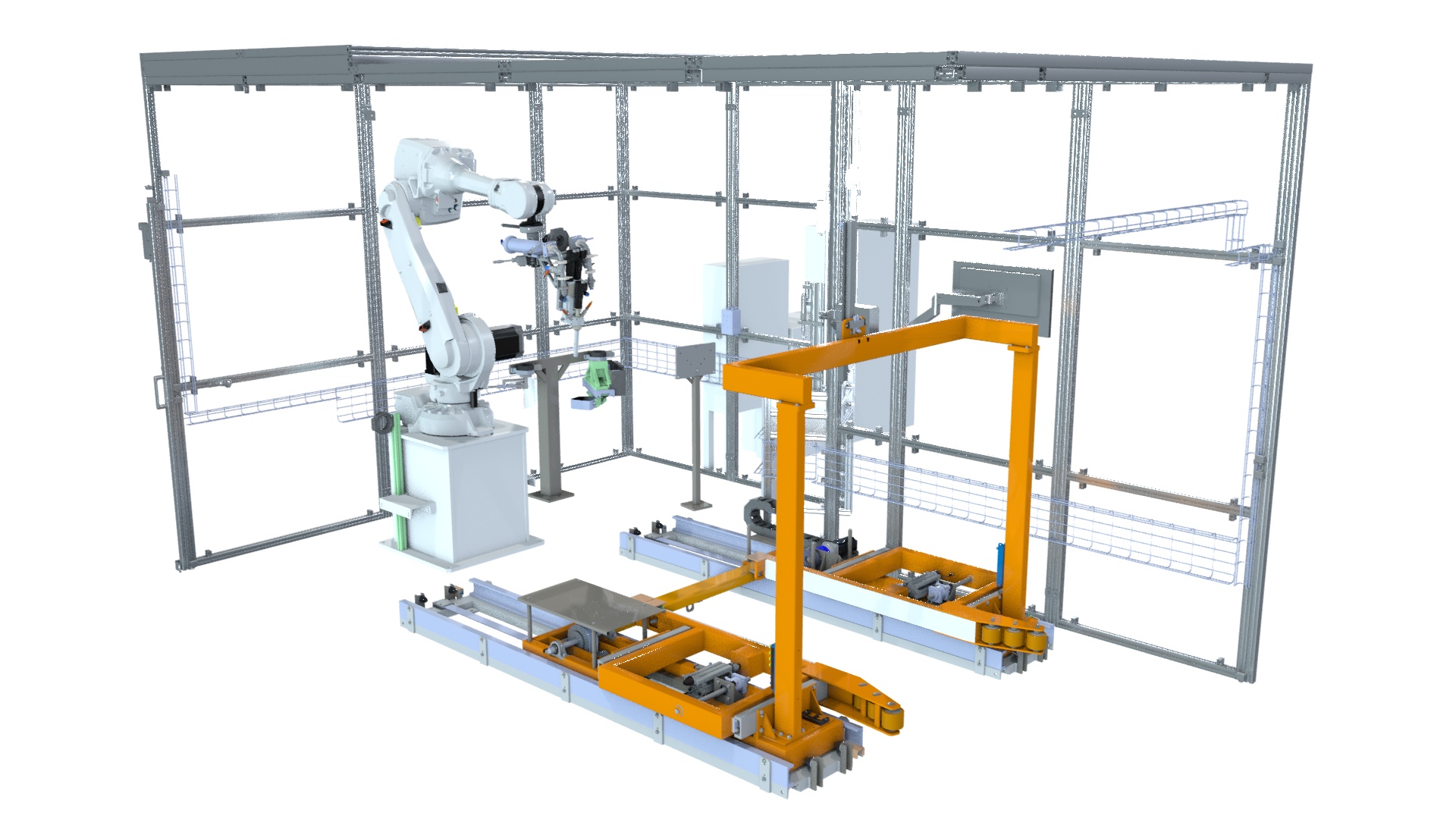 robotic dispensing cell modeling